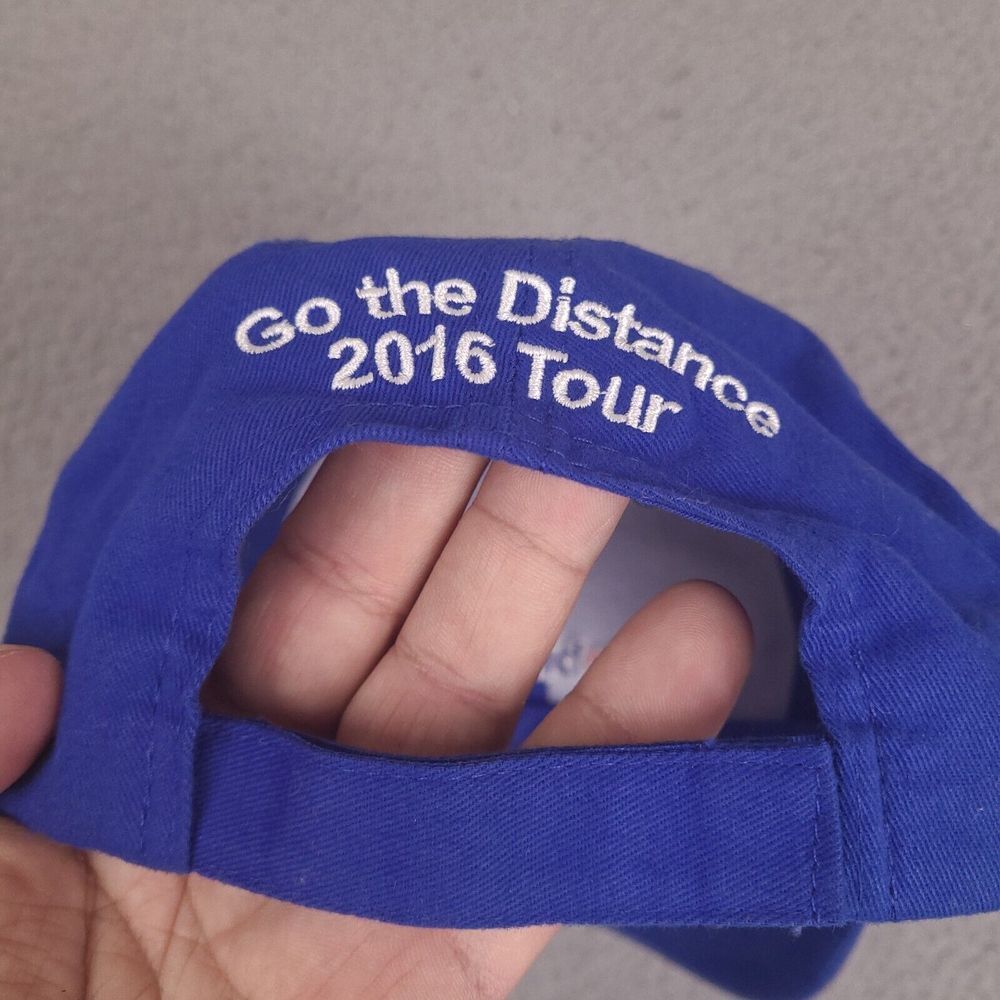Mobil Super "Go the Distance 2016 Tour" Hat Cap Adjustable Strapback Blue - Picture 5 of 11